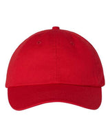 Valucap VC300A Bio-Washed Classic Dad Hat #color_Red