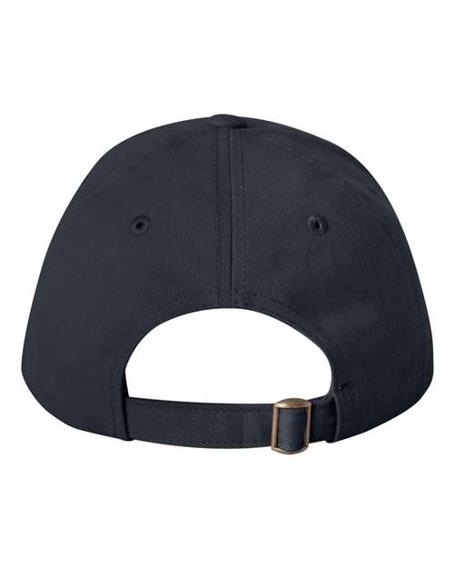 Valucap 9910 Heavy Brushed Twill Structured Cap #color_Navy
