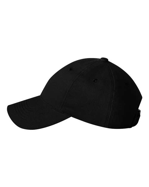 Valucap 9610 Heavy Brushed Twill Unstructured Cap #color_Black