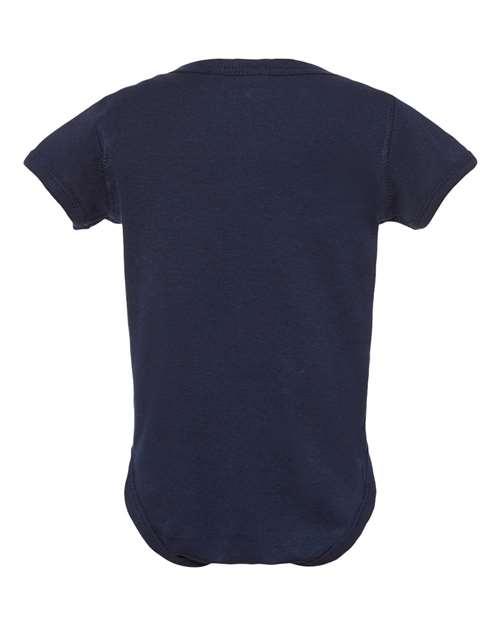 Rabbit Skins 4400 Infant Baby Rib Bodysuit #color_NAVY