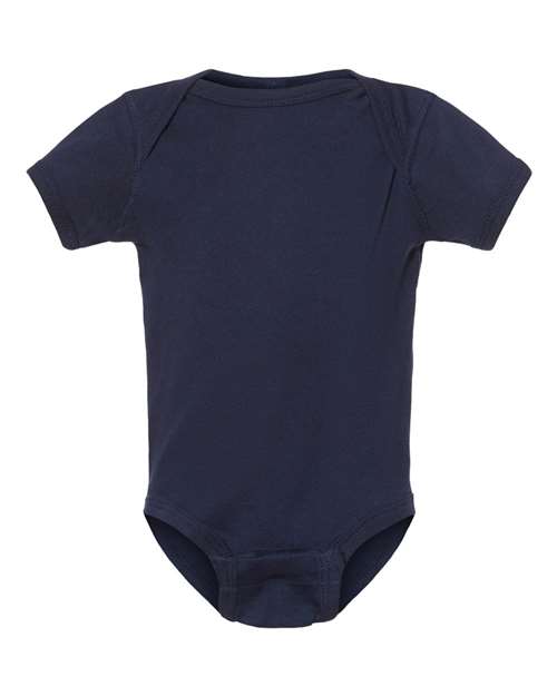 Rabbit Skins 4400 Infant Baby Rib Bodysuit #color_NAVY