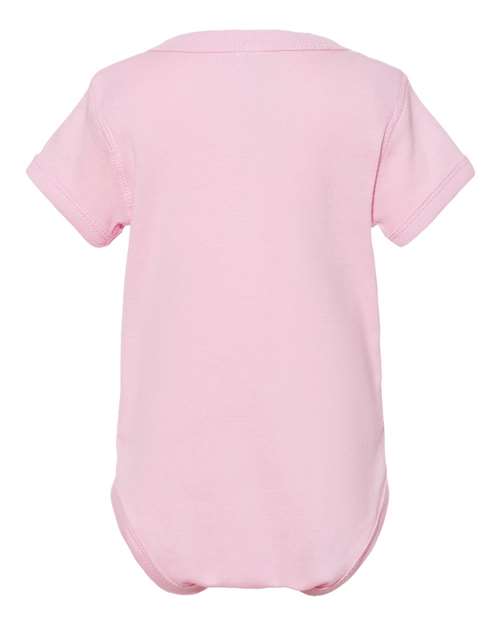 Rabbit Skins 4400 Infant Baby Rib Bodysuit #color_PINK
