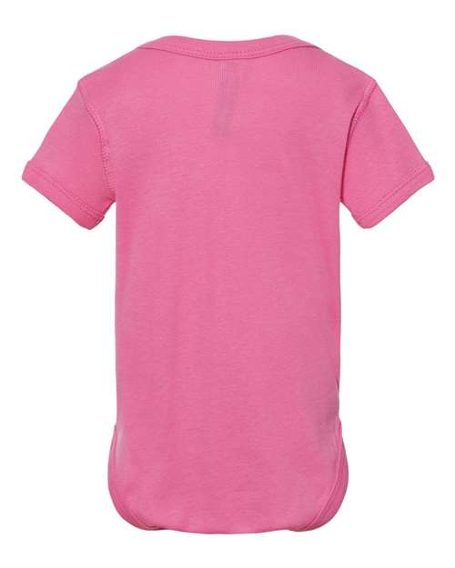 Rabbit Skins 4400 Infant Baby Rib Bodysuit #color_RASPBERRY