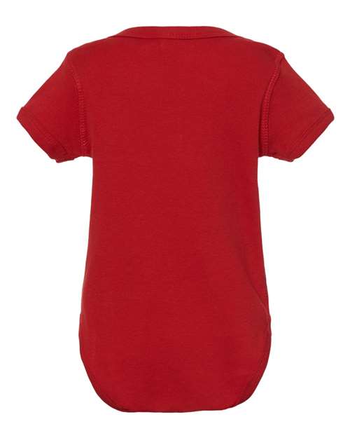 Rabbit Skins 4400 Infant Baby Rib Bodysuit #color_RED