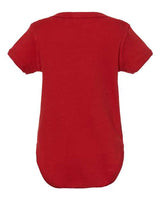 Rabbit Skins 4400 Infant Baby Rib Bodysuit #color_RED