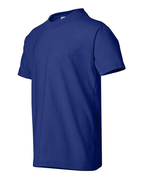 Hanes 5370 Youth 50/50 T-Shirt #color_DEEP ROYAL