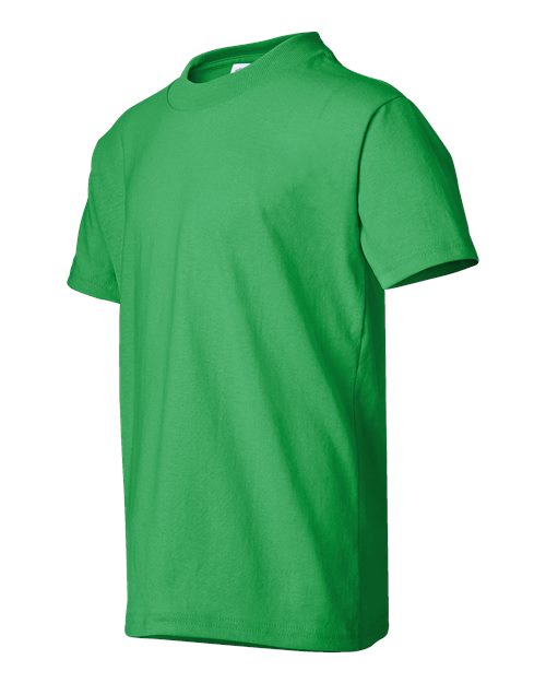 Hanes 5370 Youth 50/50 T-Shirt #color_KELLY GREEN
