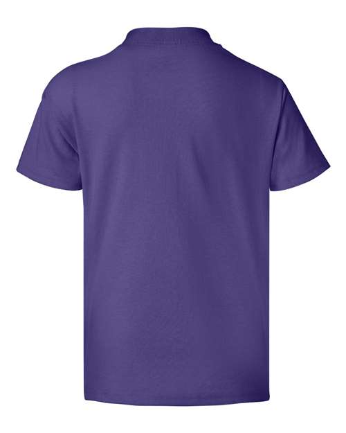 Hanes 5370 Youth 50/50 T-Shirt #color_PURPLE