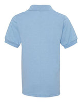 Jerzees 437Y Youth SpotShield Jersey Polo #color_LIGHT BLUE