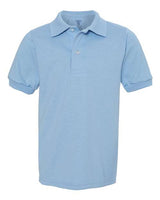Jerzees 437Y Youth SpotShield Jersey Polo #color_LIGHT BLUE