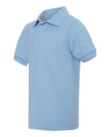 Jerzees 437Y Youth SpotShield Jersey Polo #color_LIGHT BLUE