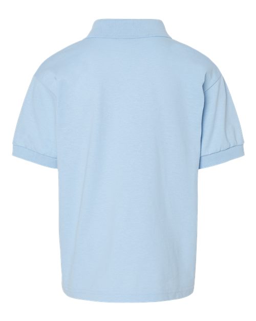 Gildan G880B Youth 50/50 Jersey Polo #color_LIGHT BLUE