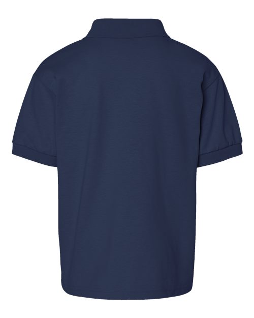 Gildan G880B Youth 50/50 Jersey Polo #color_NAVY