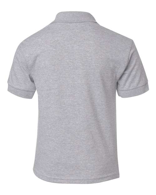Gildan G880B Youth 50/50 Jersey Polo #color_SPORT GREY