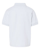 Gildan G880B Youth 50/50 Jersey Polo #color_WHITE