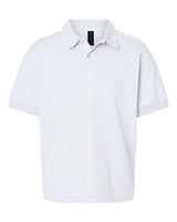 Gildan G880B Youth 50/50 Jersey Polo #color_WHITE