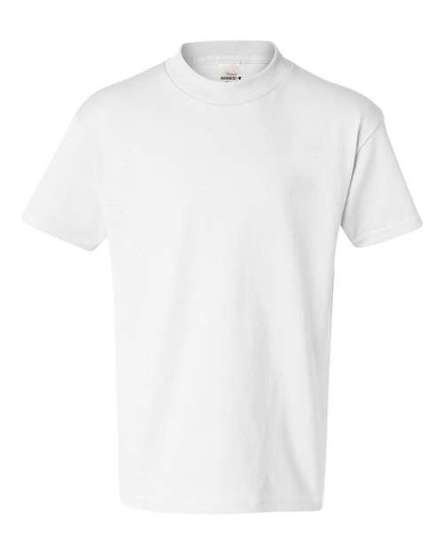 Hanes 54500 Youth Authentic-T T-Shirt #color_WHITE