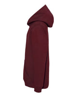 Hanes P473 Youth EcoSmart 50/50 Pullover Hooded Sweatshirt #color_MAROON