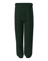 Jerzees 973B Youth NuBlend Fleece Sweatpants #color_FOREST GREEN