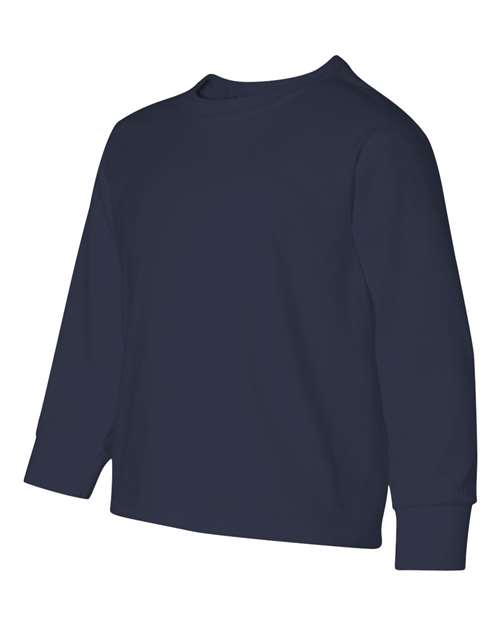Jerzees 29BL Youth DRI-POWER ACTIVE Long-Sleeve T-Shirt #color_J NAVY