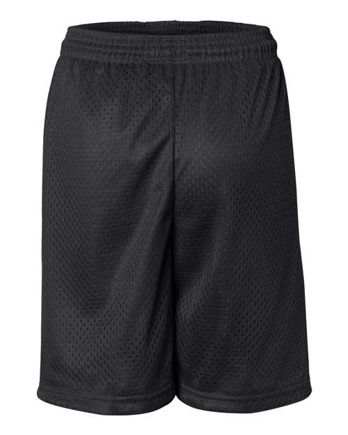 ""Badger 2207 Youth Pro Mesh 6" Shorts" #color_Black"