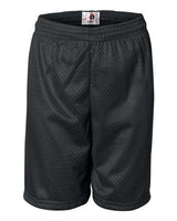 ""Badger 2207 Youth Pro Mesh 6" Shorts" #color_Black"