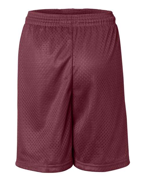 ""Badger 2207 Youth Pro Mesh 6" Shorts" #color_Cardinal"
