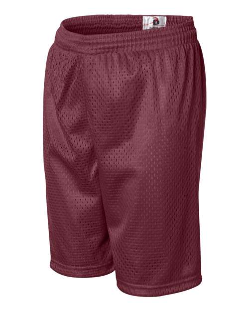 ""Badger 2207 Youth Pro Mesh 6" Shorts" #color_Cardinal"