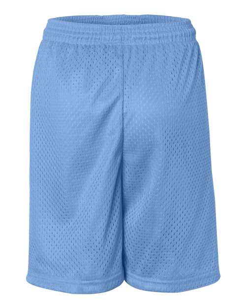 ""Badger 2207 Youth Pro Mesh 6" Shorts" #color_Columbia Blue"
