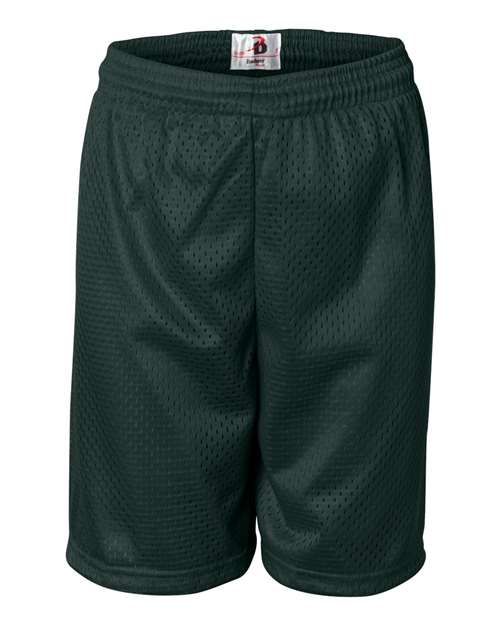 ""Badger 2207 Youth Pro Mesh 6" Shorts" #color_Forest"