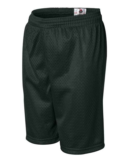 ""Badger 2207 Youth Pro Mesh 6" Shorts" #color_Forest"