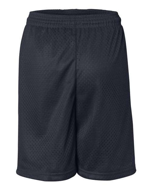 ""Badger 2207 Youth Pro Mesh 6" Shorts" #color_Navy"