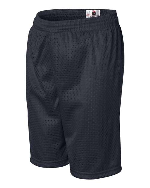 ""Badger 2207 Youth Pro Mesh 6" Shorts" #color_Navy"