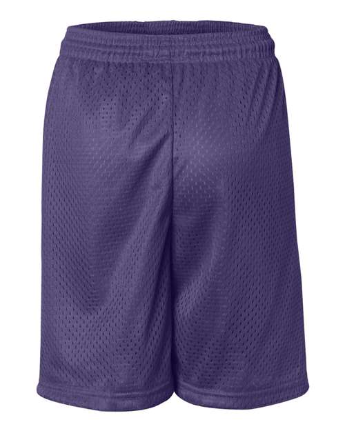 ""Badger 2207 Youth Pro Mesh 6" Shorts" #color_Purple"