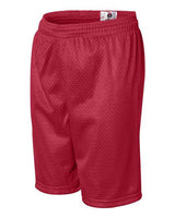 ""Badger 2207 Youth Pro Mesh 6" Shorts" #color_Red"