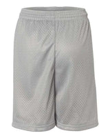 ""Badger 2207 Youth Pro Mesh 6" Shorts" #color_Silver"