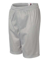 ""Badger 2207 Youth Pro Mesh 6" Shorts" #color_Silver"