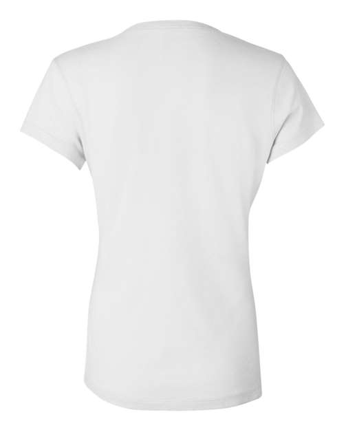 Bella + Canvas B6005 Ladies' Jersey Short-Sleeve V-Neck T-Shirt #color_WHITE