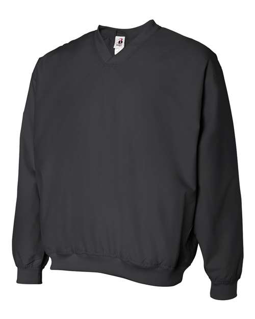 Badger 7618 Microfiber Windshirt #color_Black