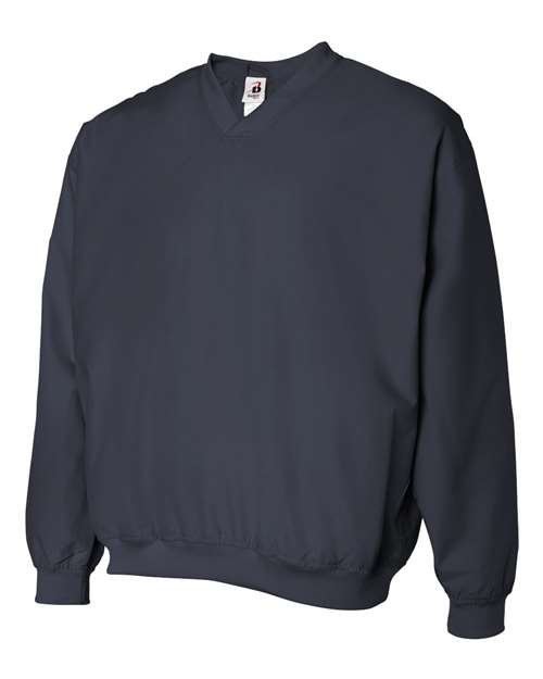 Badger 7618 Microfiber Windshirt #color_Navy