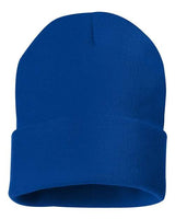 "Sportsman SP12 12" Solid Cuffed Beanie #color_Royal Blue"