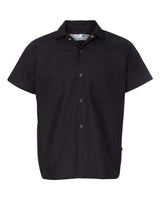 Chef Designs 5020 Poplin Cook Shirt with Gripper Closures #color_Black