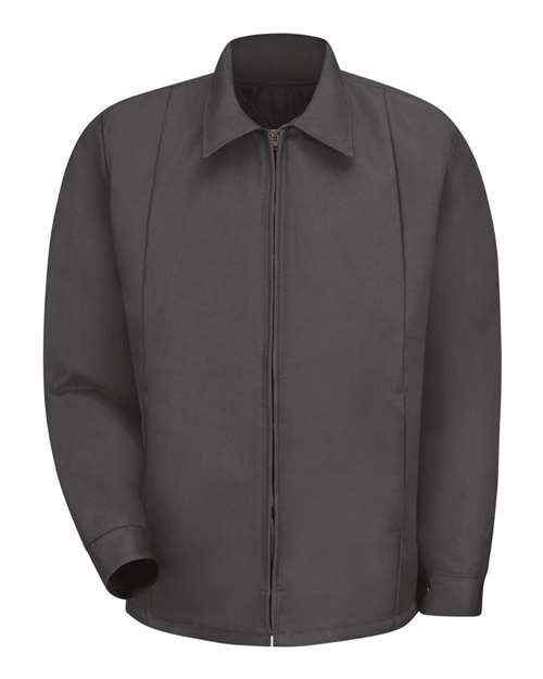 Red Kap JT50 Perma-Lined Panel Jacket #color_Charcoal