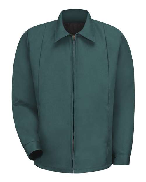 Red Kap JT50 Perma-Lined Panel Jacket #color_Spruce Green