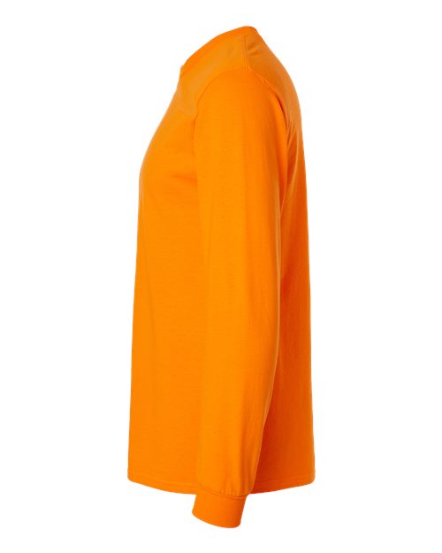 Gildan G240 Adult Ultra Cotton  Long-Sleeve T-Shirt #color_S ORANGE