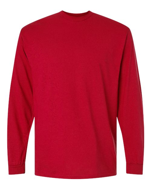 Gildan G840 Adult 50/50 Long-Sleeve T-Shirt #color_RED