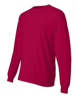Hanes 5186 Adult Long-Sleeve Beefy-T #color_DEEP RED