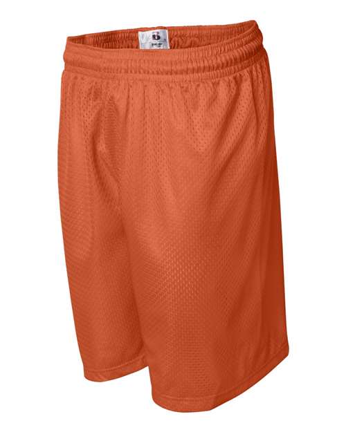""Badger 7207 Pro Mesh 7" Shorts" #color_Burnt Orange"