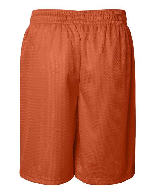 ""Badger 7209 Pro Mesh 9" Shorts" #color_Burnt Orange"