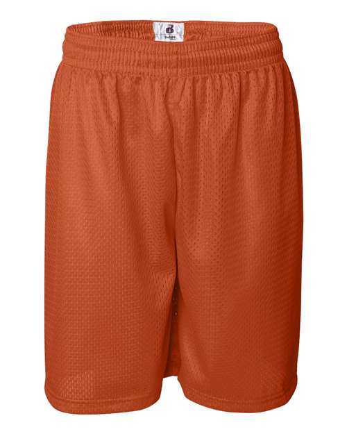 ""Badger 7209 Pro Mesh 9" Shorts" #color_Burnt Orange"